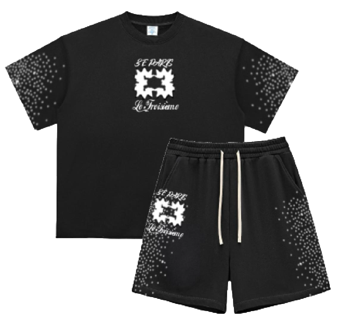 3RD Diamond Washed Set - Black